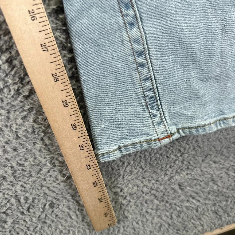 True Religion Joey Jeans 35x32 Blue Cotton Denim Flared Faded Stretch Distressed